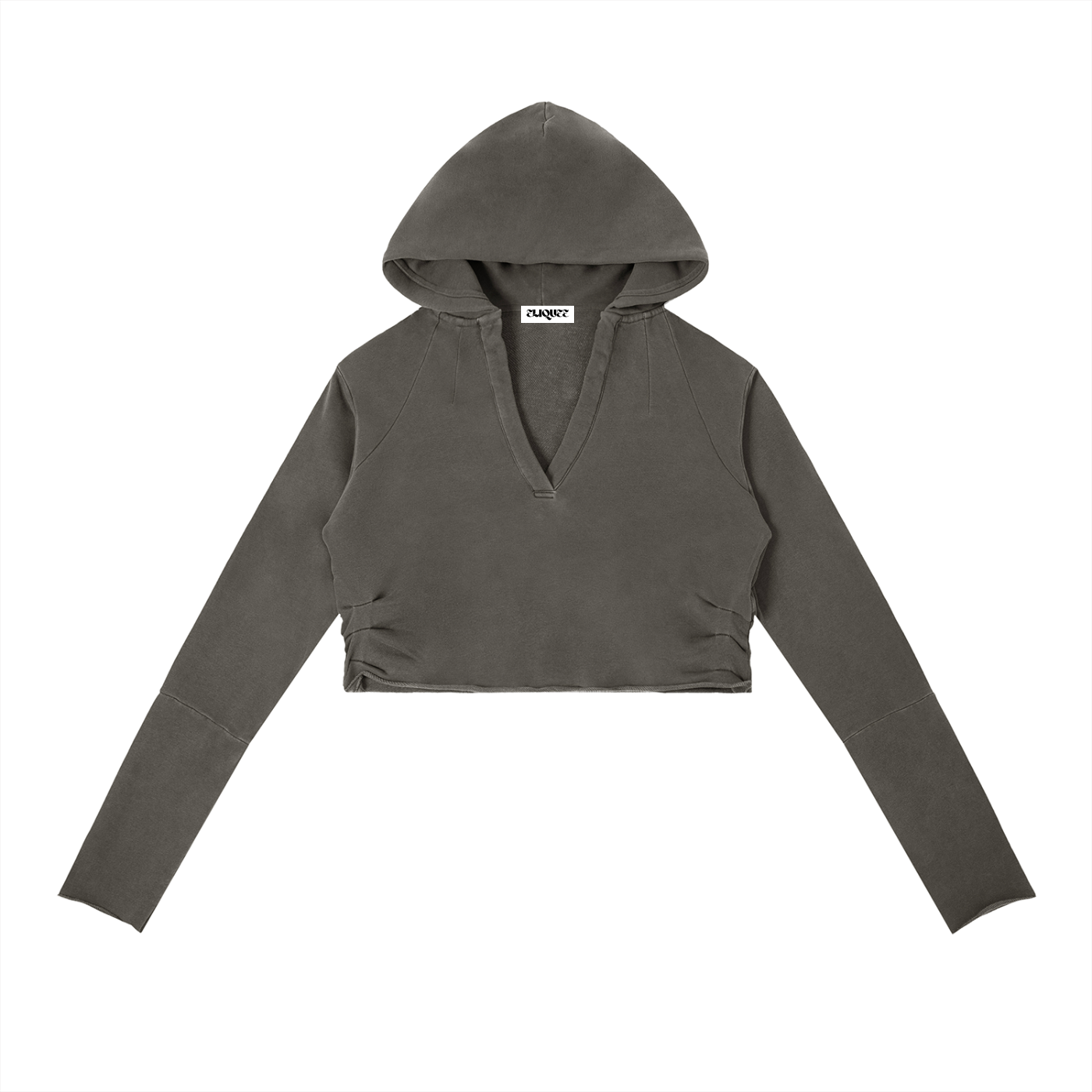 Vintage Washed Raw Edge Hoodie