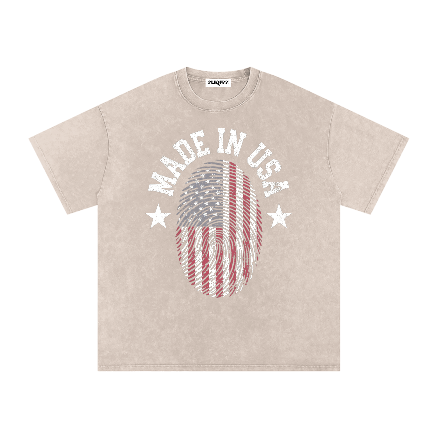Snow Washed Oversized Cotton T-Shirt