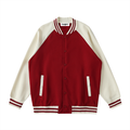 Two Tone Raglan Sleeve Varsity Jacket