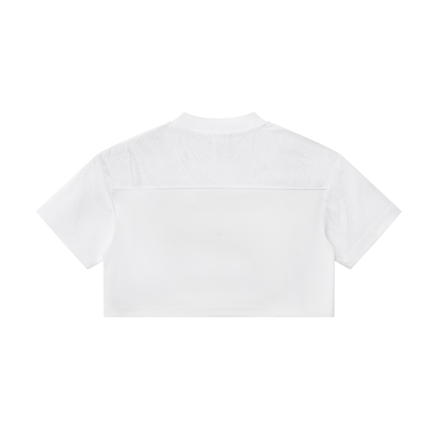 Cropped Paneled V-Neck Jersey