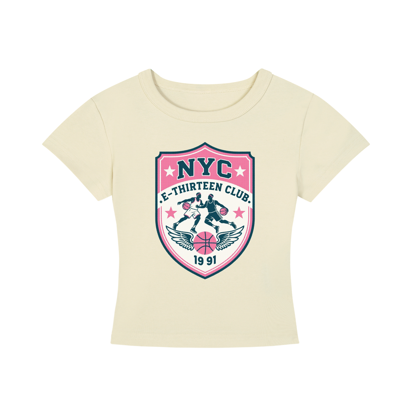 NYC Basketball Club Retro Cropped Tee