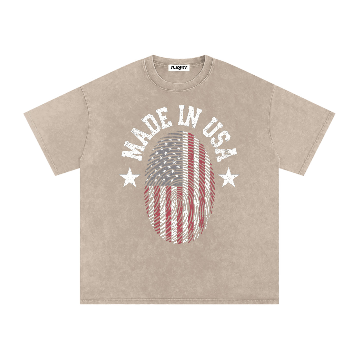 Snow Washed Oversized Cotton T-Shirt