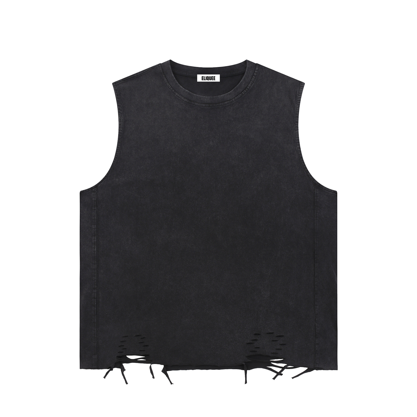 100% Cotton Washed Raw-Hem Tank Top