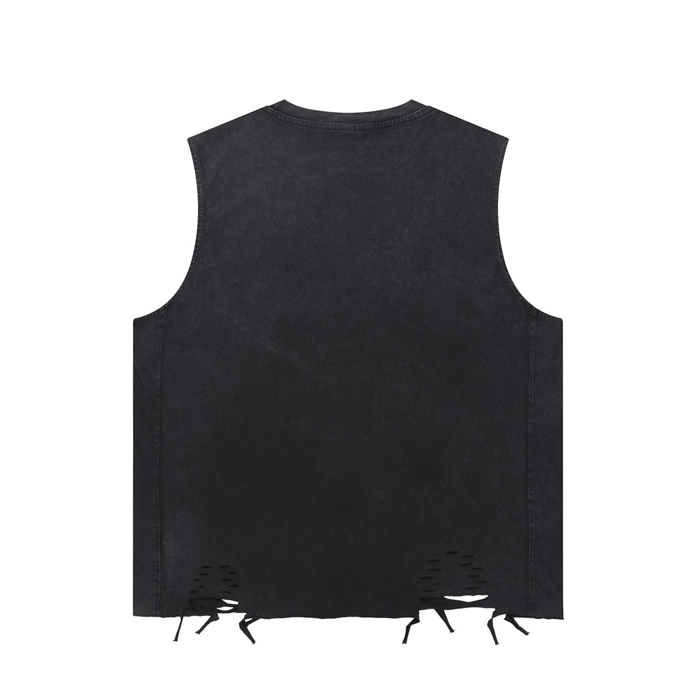 100% Cotton Washed Raw-Hem Tank Top