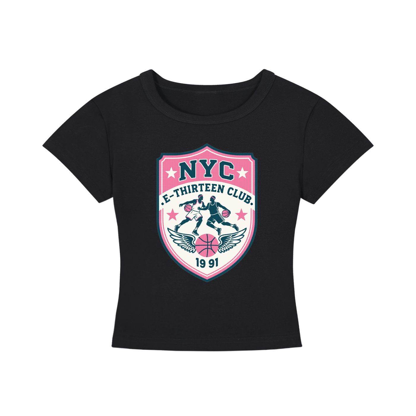 NYC Basketball Club Retro Cropped Tee