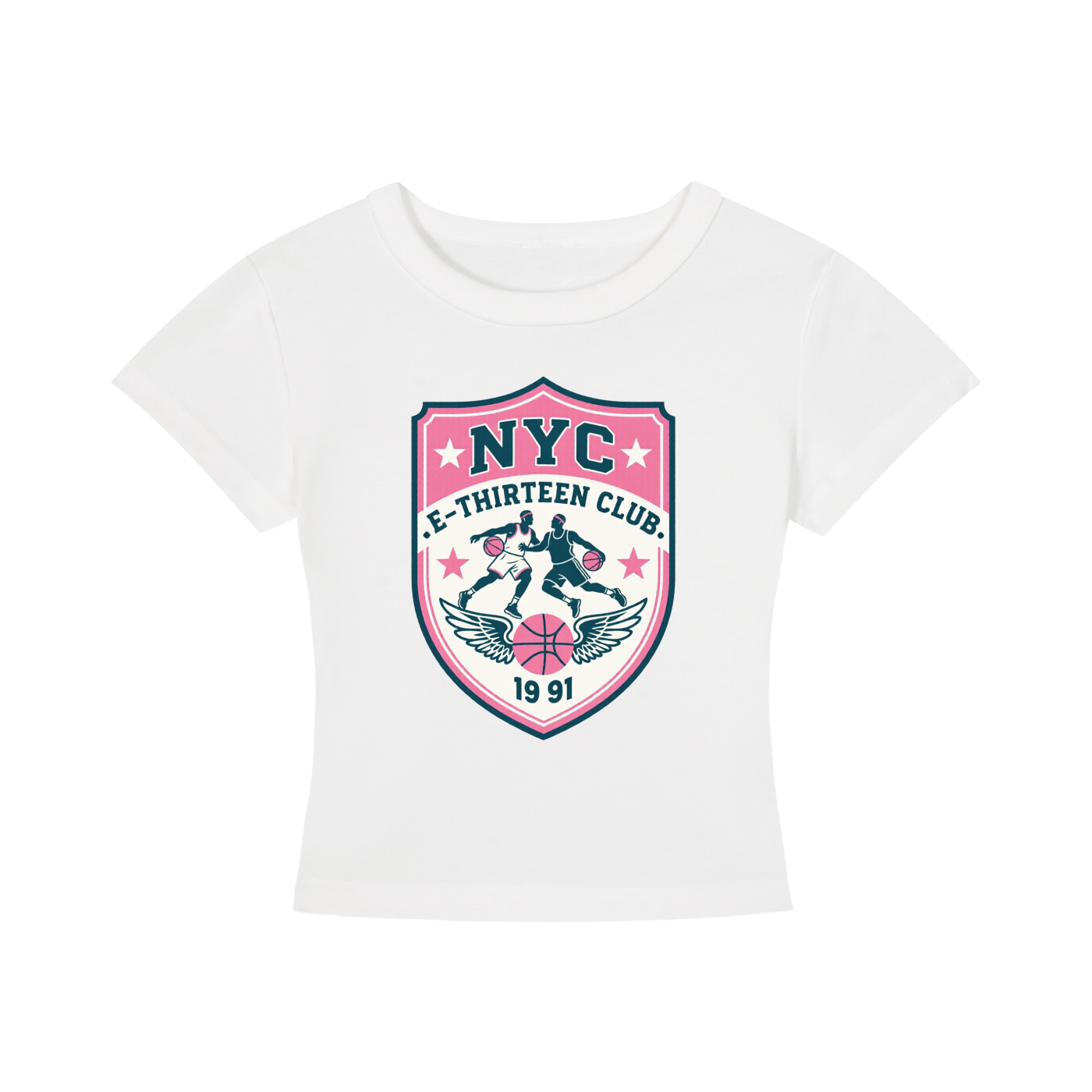 NYC Basketball Club Retro Cropped Tee